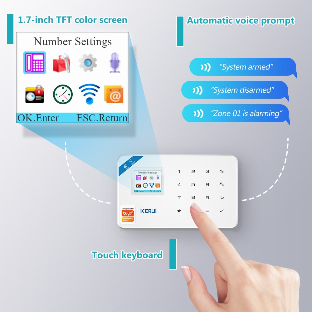 Kerui w181 tuya inteligente wi - Home Security Front Door Camera avaliação e preço