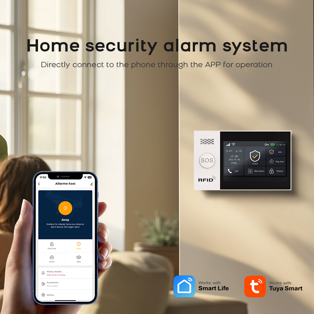 PG-107 tuya sem fio casa wifi  - Sim Gsm Alarm avaliação e preço