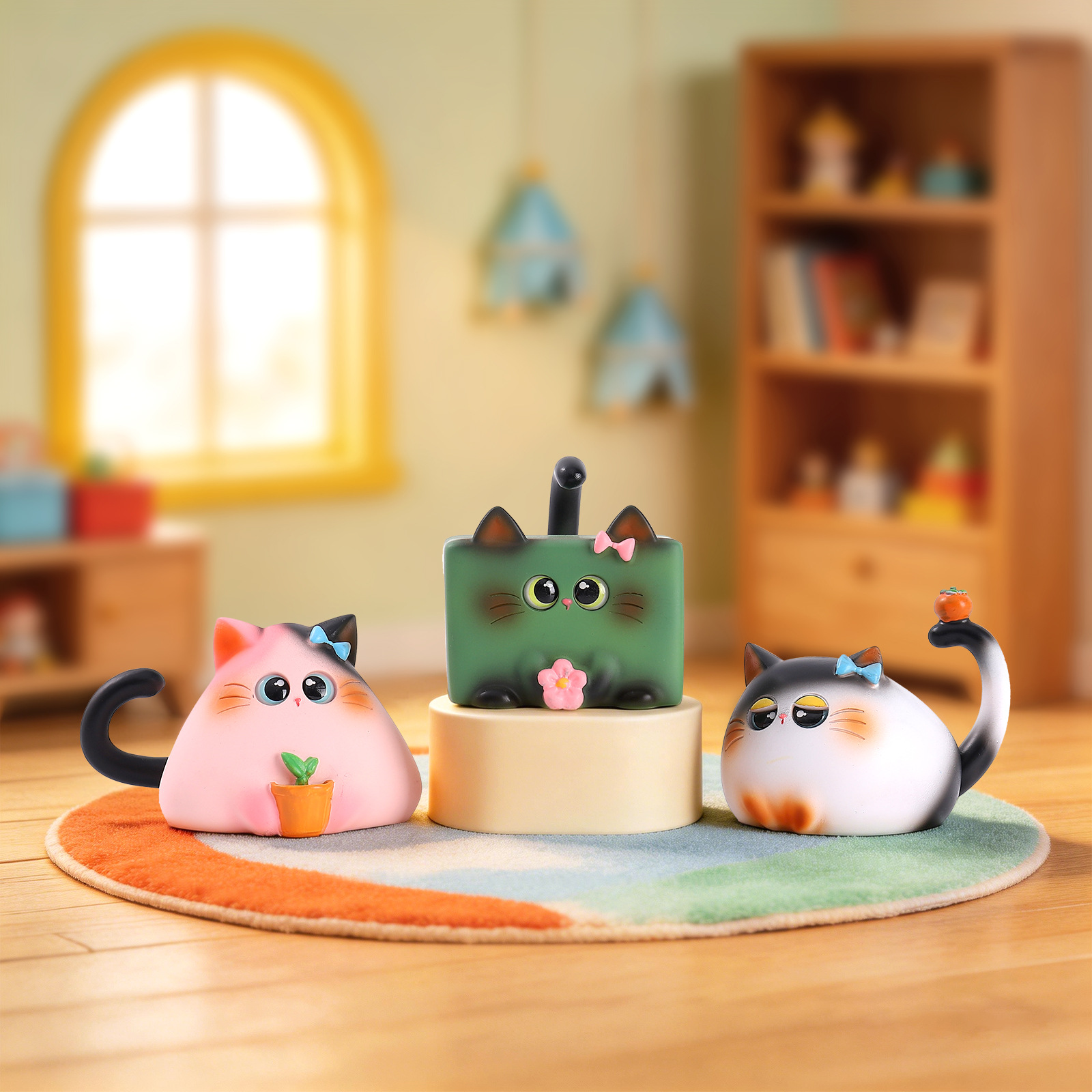Figurinha de Gato em Caixa Sur - Home Security Items avaliação e preço