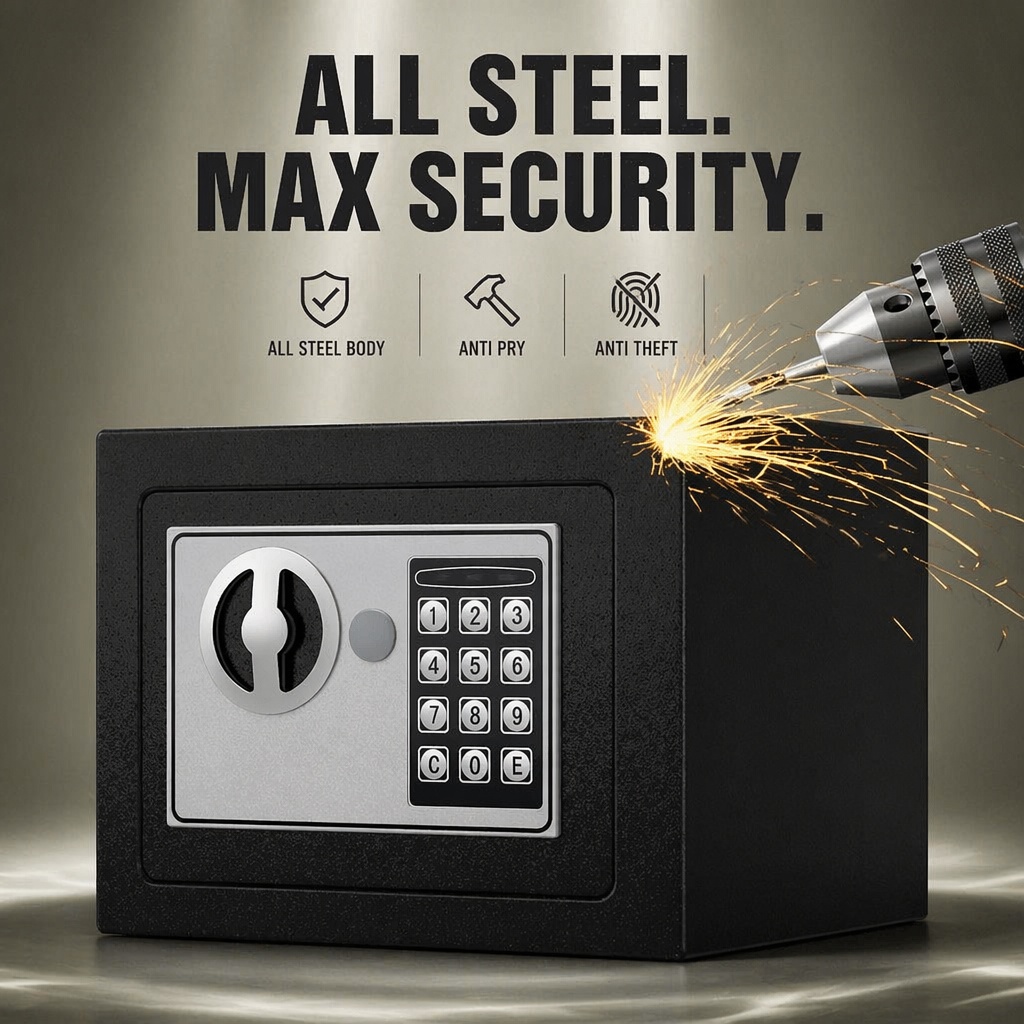 Cofre Eletrônico Digital de Aç - Home Security Box avaliação e preço